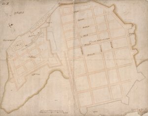 Christiania és Aggershuus alaprajza alkotó: Isaac van Geelkerck